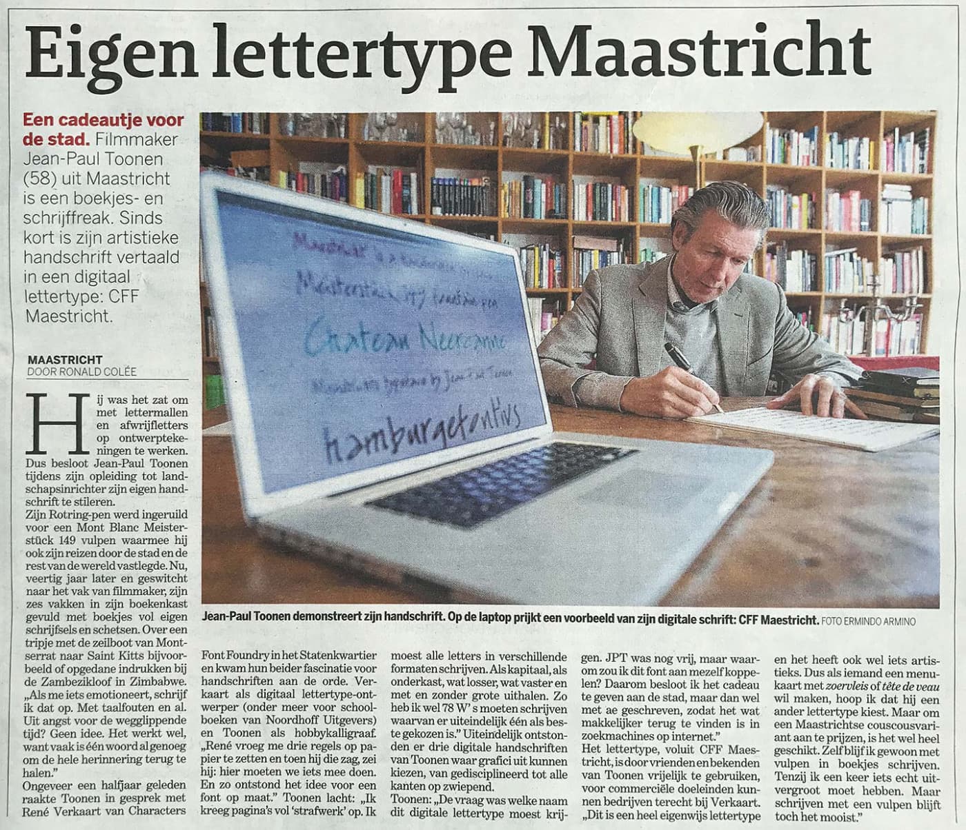 Maestricht krantenartikel de limburger - Rene Verkaart